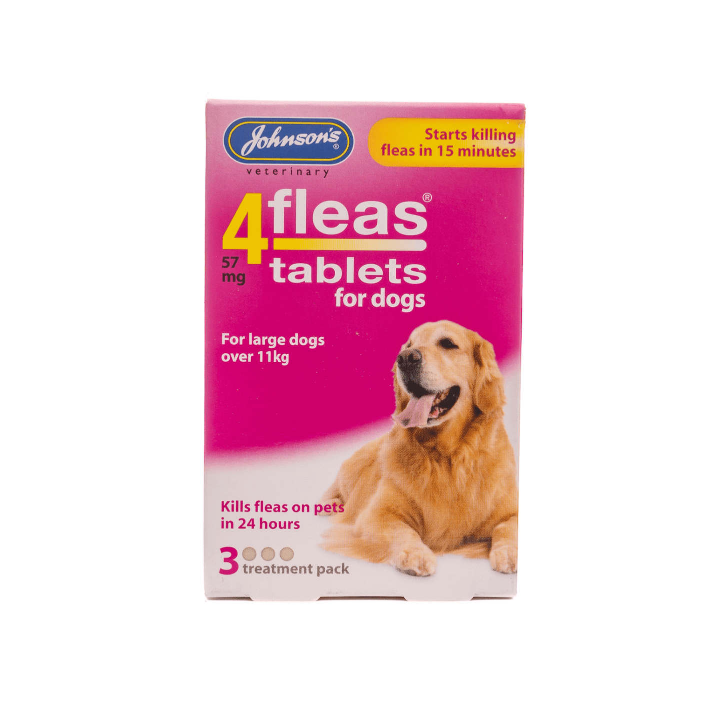 Johnson’s 4Fleas Tablets for Large Dogs (over 4 weeks / over 11kg)