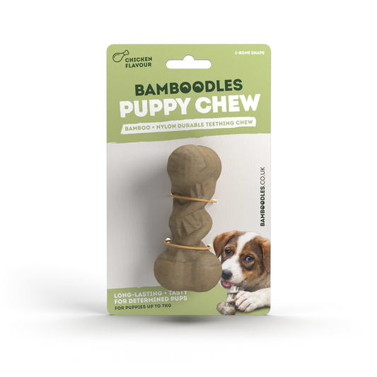 Bamboodles Puppy I Bone Chew Toy
