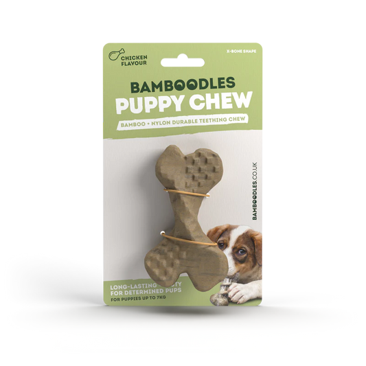 Bamboodles Puppy X Bone Chew Toy