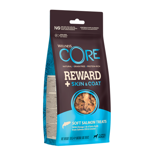 Wellness Core Treats Reward+ Skin & Coat Salmon Treats 170g