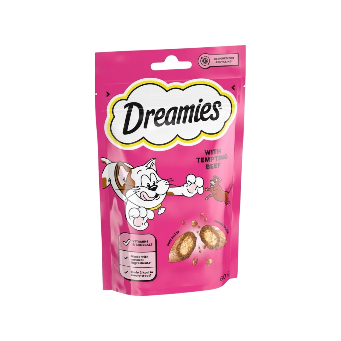 Dreamies Cat Treats with Tempting Beef 60g