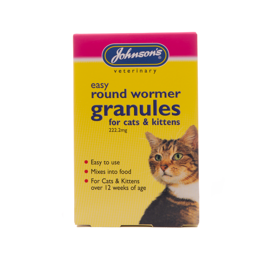 Johnson’s Easy Round Wormer Granules for Cats & Kittens (over 12 weeks)