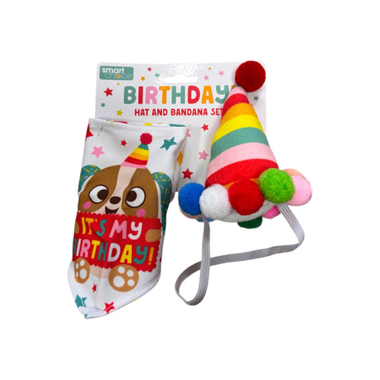Birthday Hat & Bandana Set - “It’s My Birthday”