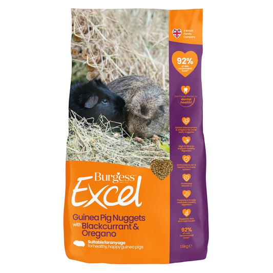 Burgess Excel Guinea Pig Blackcurrant & Oregano 1.5kg