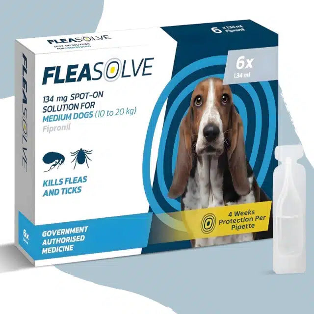 FleaSolve Medium Dog Flea Treatment (10-20kg)