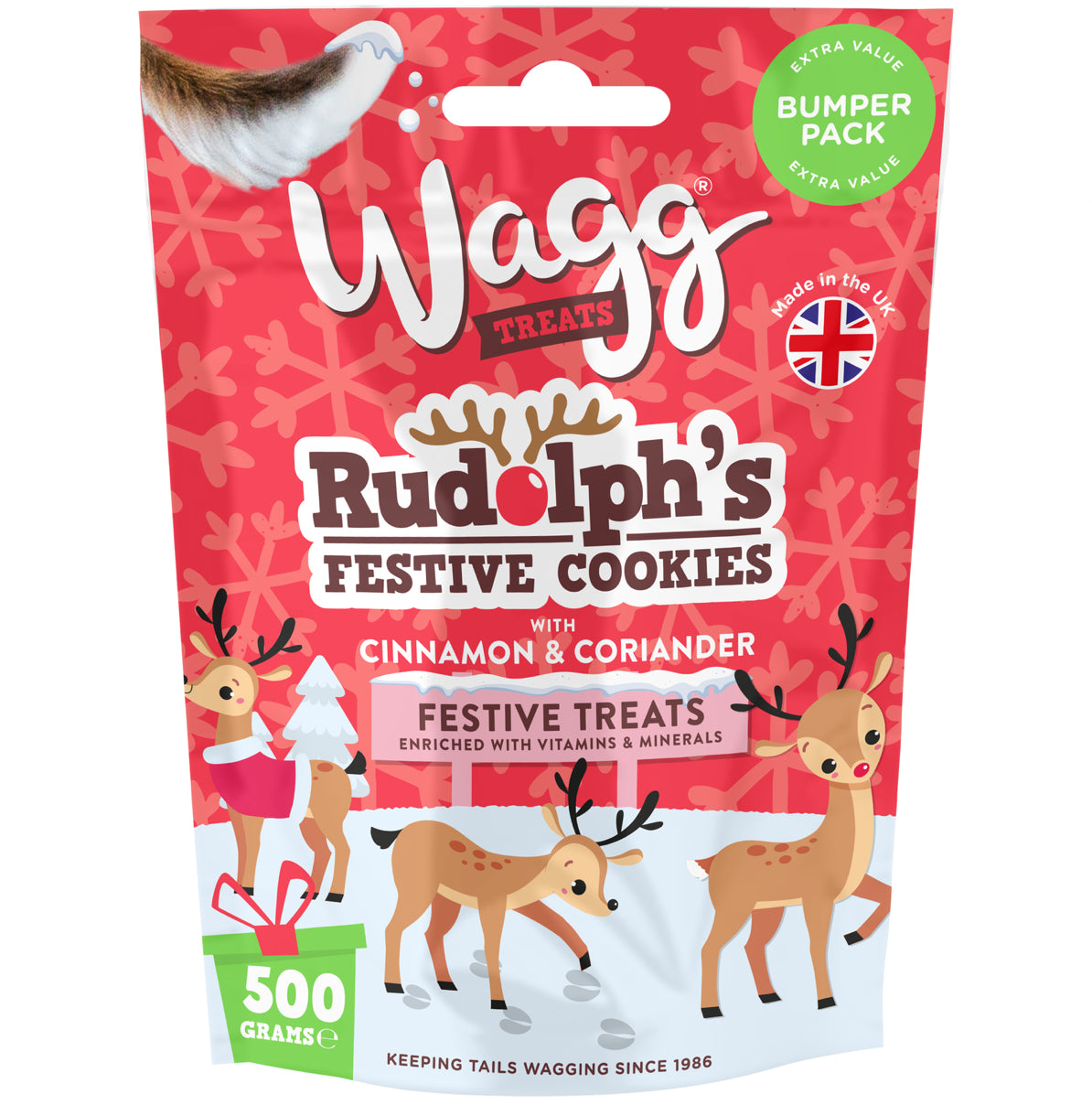 Wagg Festive Cookies 500g