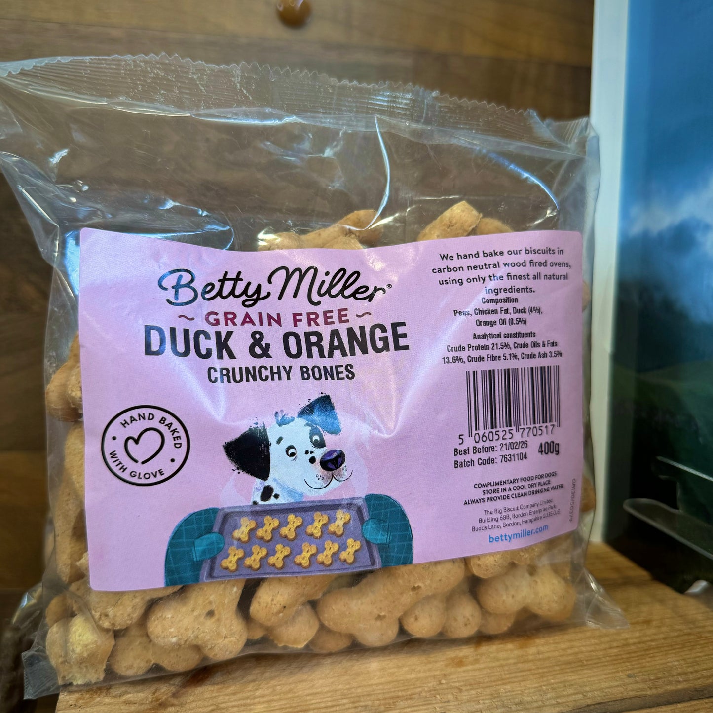 Betty Miller Duck & Orange Bones (Grain Free)