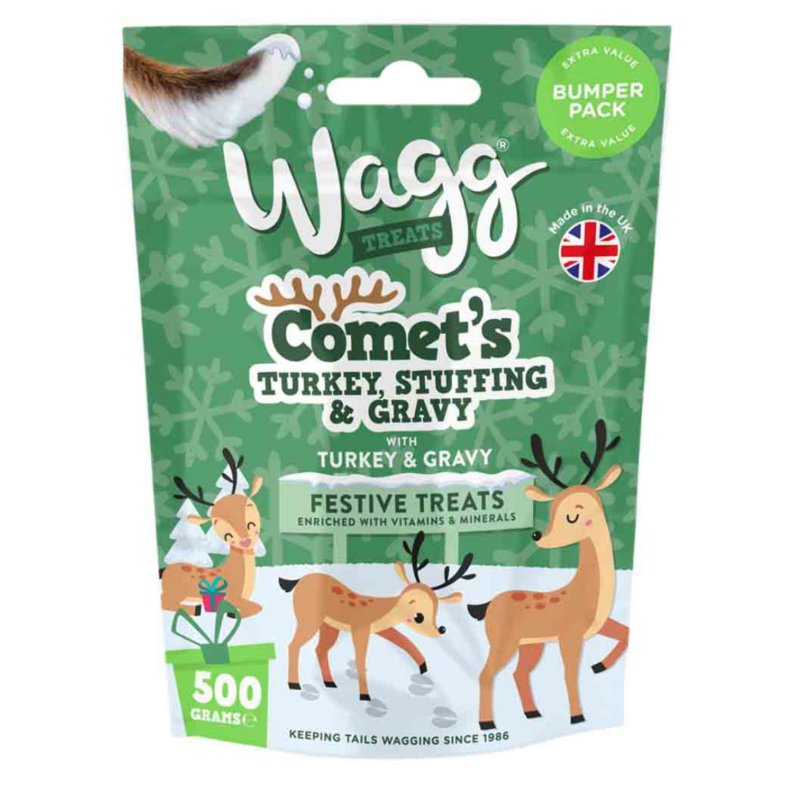 Wagg Turkey, Stuffing & Gravy Treats 500g