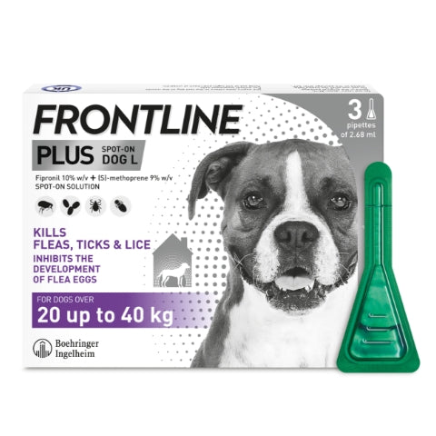 Frontline Plus Large Dog Flea Treatment (20-40kg)