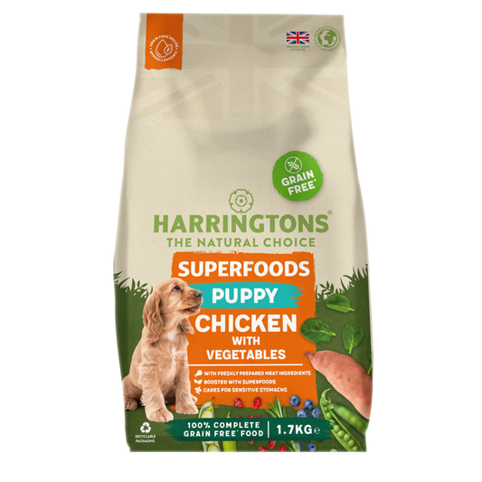 Harringtons Puppy Grain Free Superfoods Chicken & Vegetables 1.7kg
