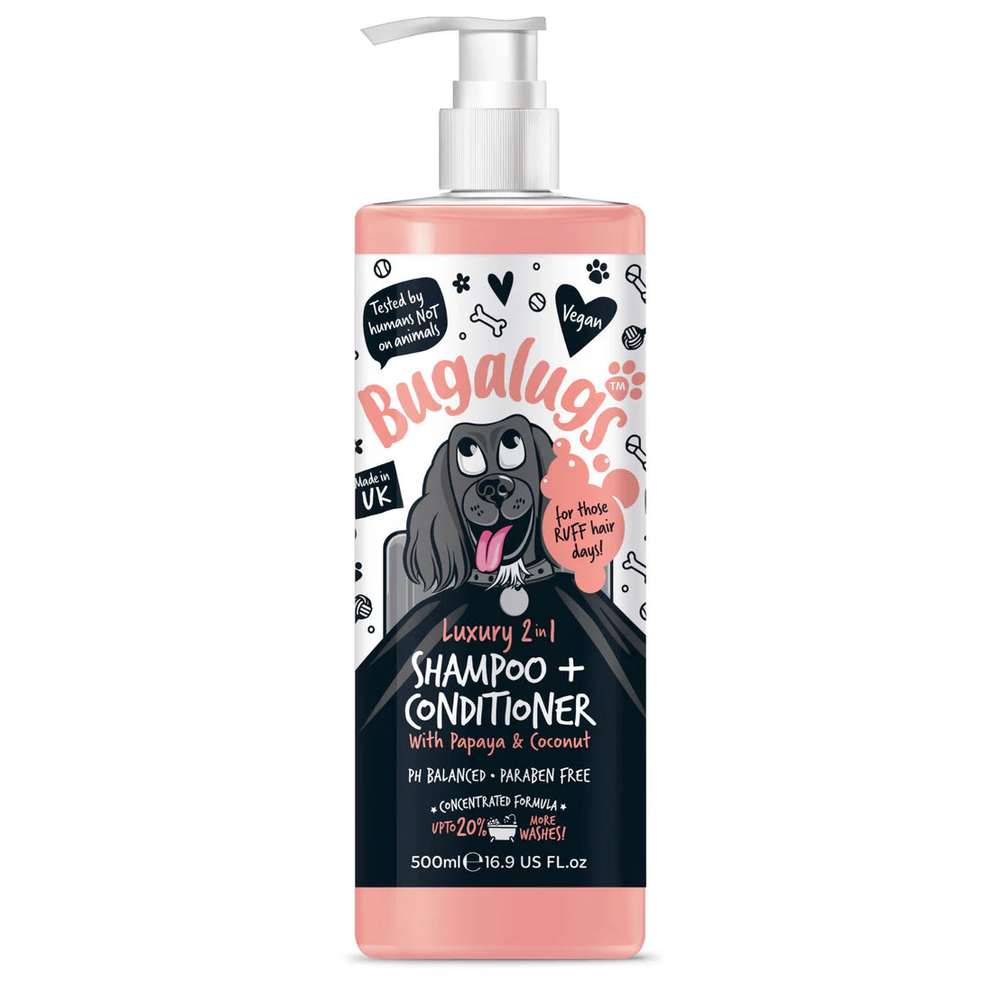 Bugalugs Luxury 2in1 Shampoo & Conditioner 500ml