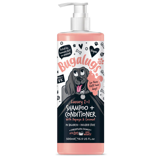 Bugalugs Luxury 2in1 Shampoo & Conditioner 500ml