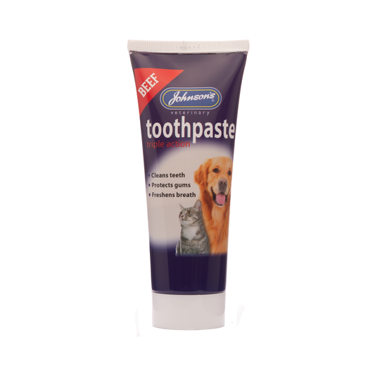 Johnson’s Veterinary Beef Triple Action Toothpaste for Dogs and Cats