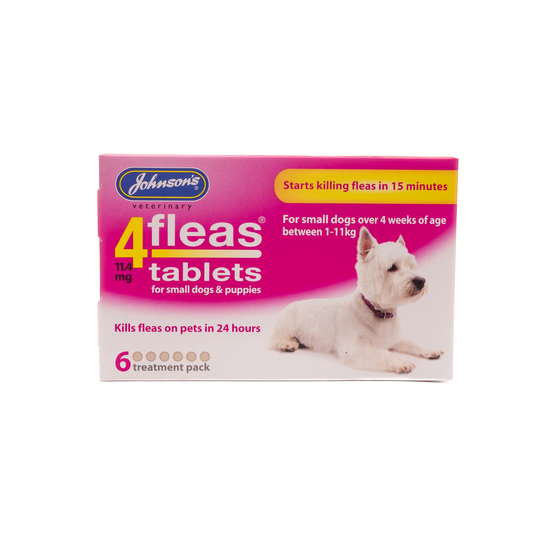 Johnson’s Veterinary 4Fleas Tablets for Puppies & Small Dogs