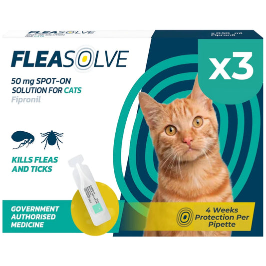 FleaSolve Cat Flea Treatment - 3 Pack