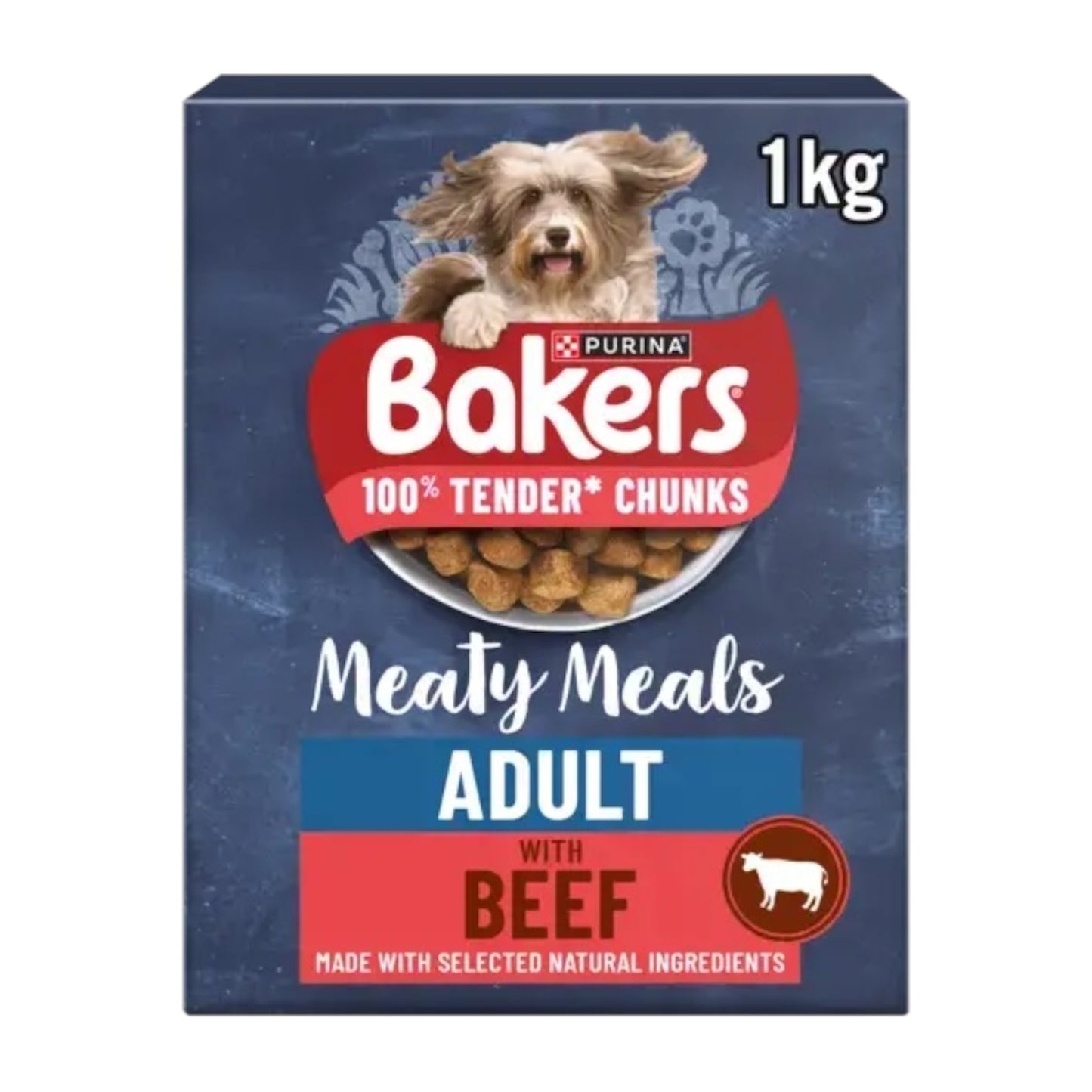 BAKERS Adult Dog Meaty Meals Beef 1KG