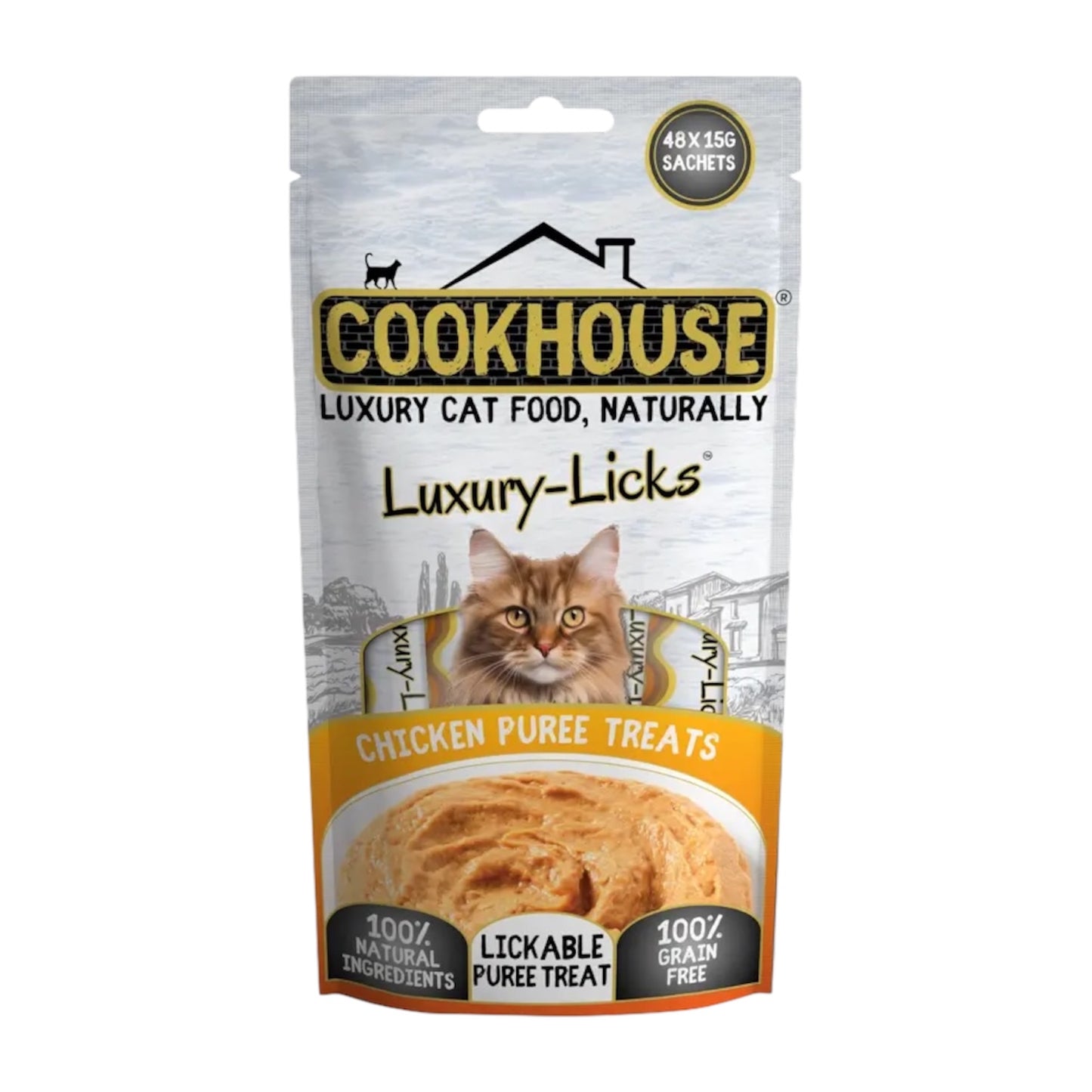 Cookhouse Cat Luxury Licks Chicken Puree 90g