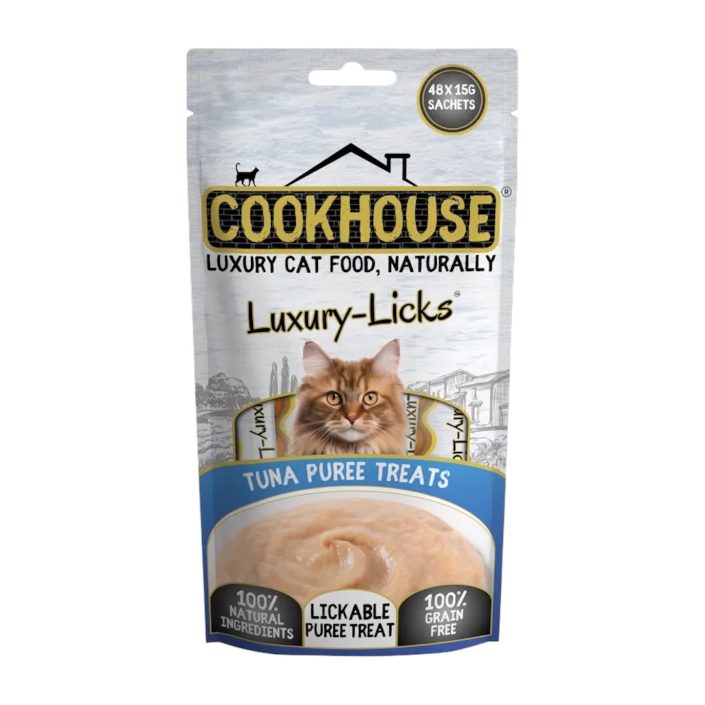 Cookhouse Cat Luxury Licks Tuna Puree 90g