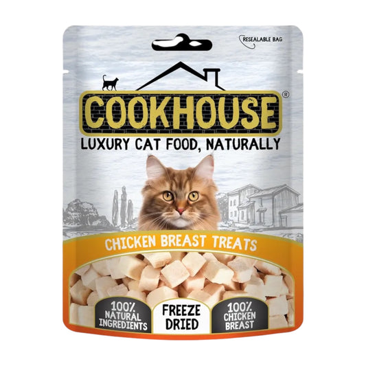 Cookhouse Cat Freeze Dried Chicken Breasts Treats 10g