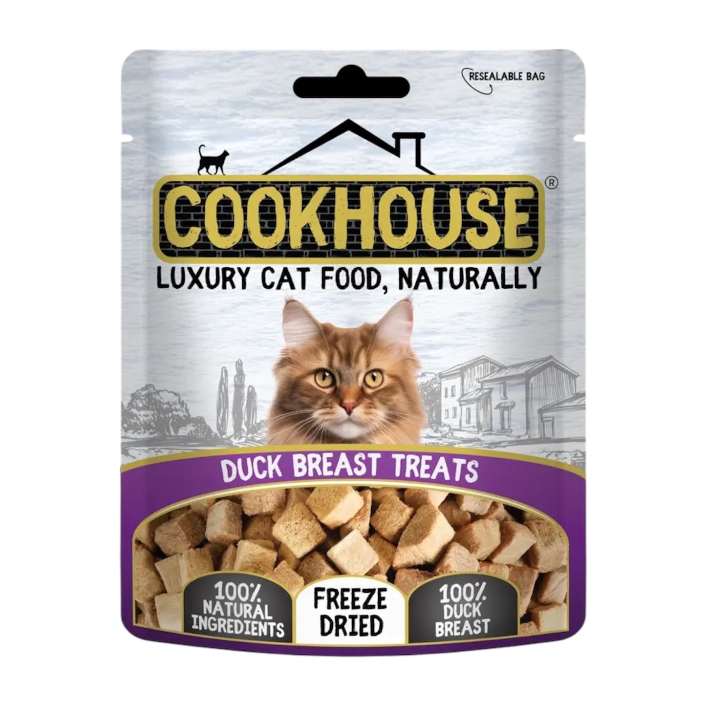 Cookhouse Cat Freeze Dried Duck Breasts Treats 10g