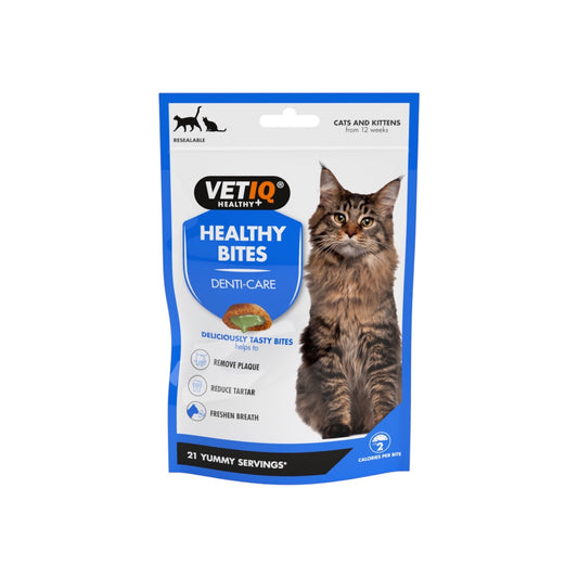 VETIQ Healthy Bites Breath & Dental Care Cat Treats 65g
