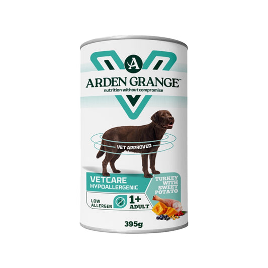 Arden Grange VetCare Hypoallergenic Hydrolysed Chicken with Sweet Potato 395g