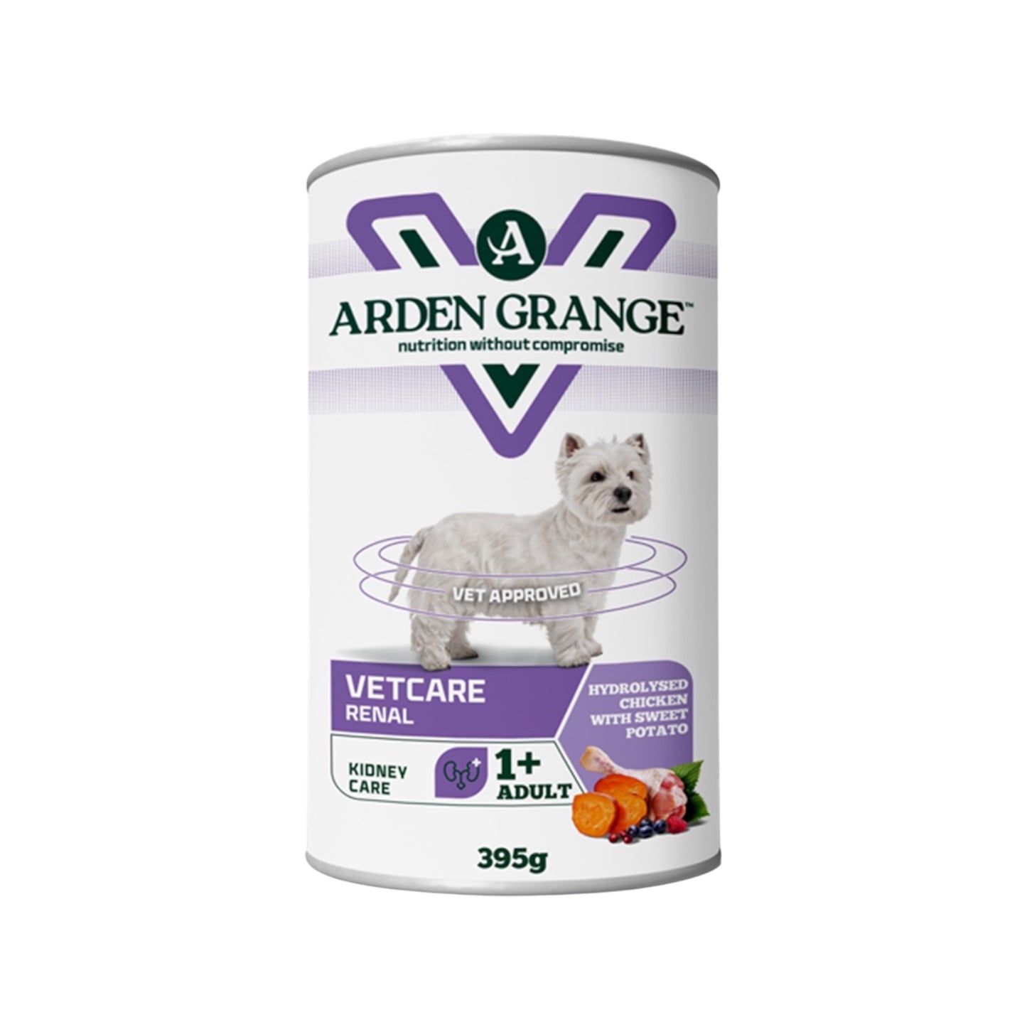 Arden Grange VetCare Renal Hydrolysed Chicken with Sweet Potato 395g