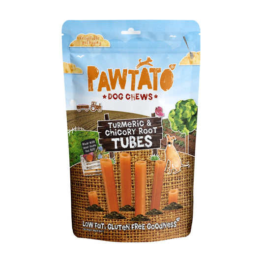 Pawtato Tubes Turmeric & Chicory Root 90g