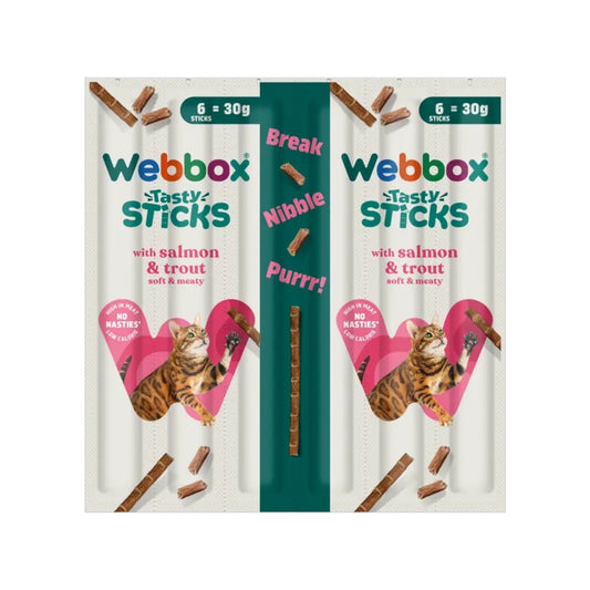 Webbox Cat Tasty Sticks Salmon & Trout (6 Pack)