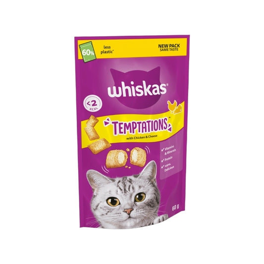 Whiskas Temptations Chicken & Cheese 60g