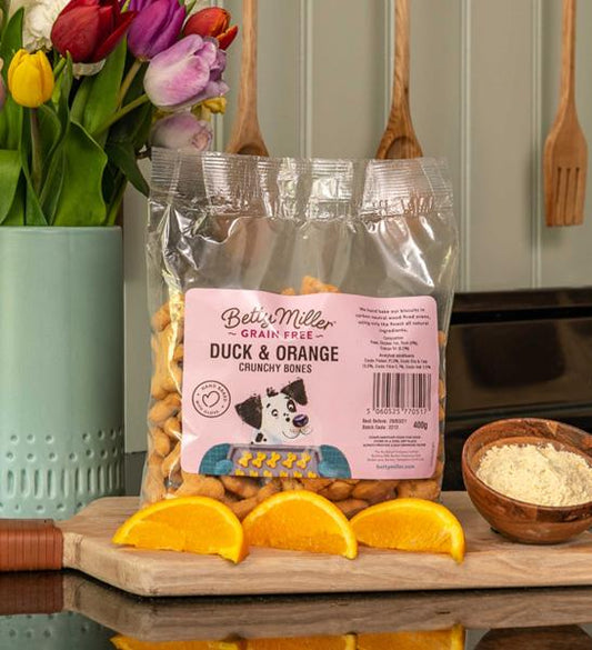 Betty Miller's Grain-Free Duck & Orange Bones 400g