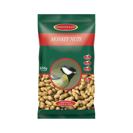 Johnston & Jeff Monkey Nuts In Shell 650g