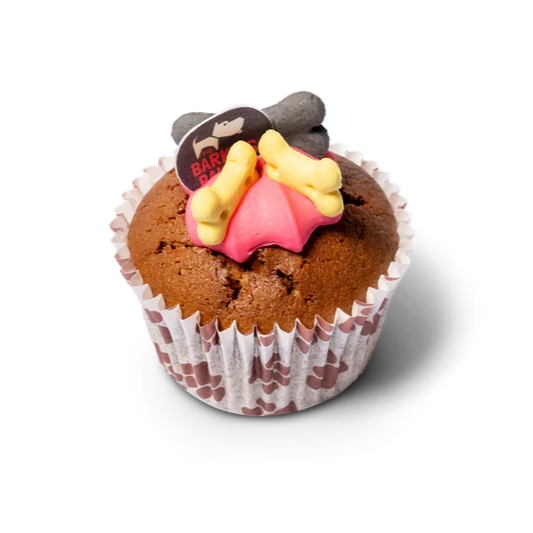 The Barking Bakery Vanilla Woofin with Pink Frosting