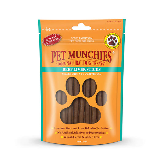 Pet Munchies Beef Liver Sticks 90g