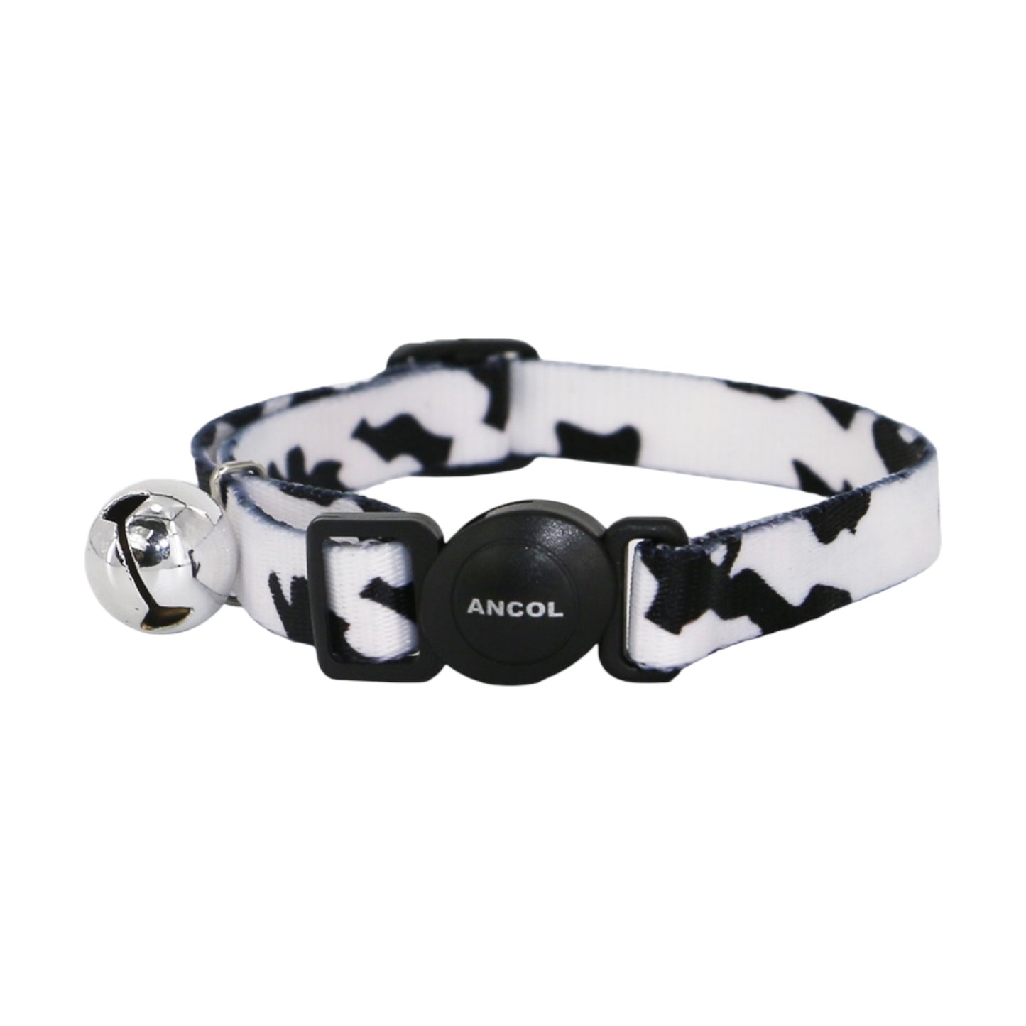 Ancol Camo Safety Cat Collar Black / White