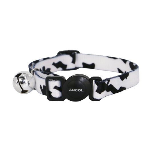 Ancol Camo Safety Cat Collar Black / White