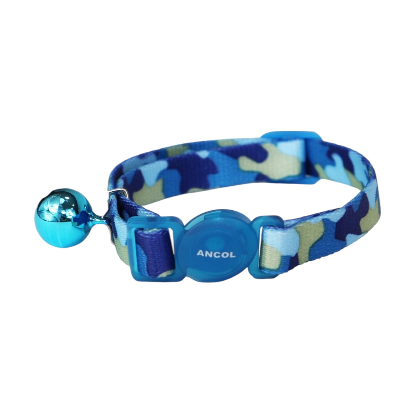 Ancol Camo Safety Cat Collar Blue