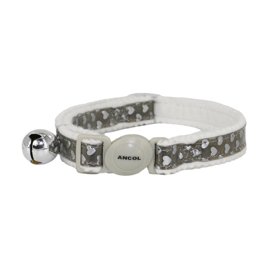 Ancol Cat Collar Silver Hearts