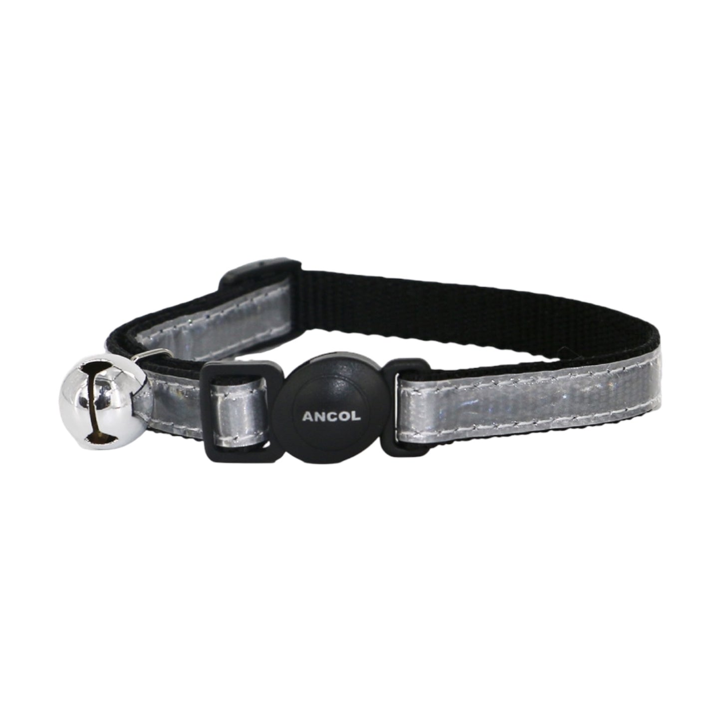 Ancol Cat Collar Gloss Reflective Silver
