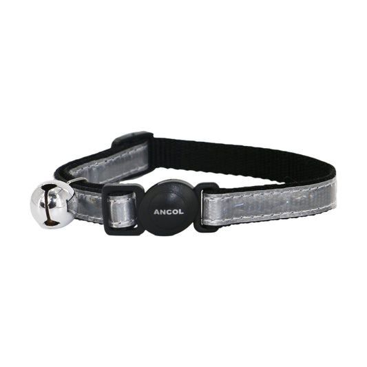 Ancol Cat Collar Gloss Reflective Silver