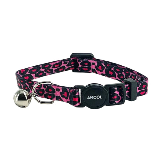 Ancol Cat Collar Pink Leopard Print