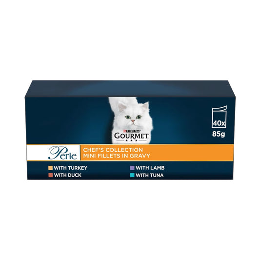 GOURMET Perle Pouches Chef's Collection Mini Fillets in Gravy 40pk