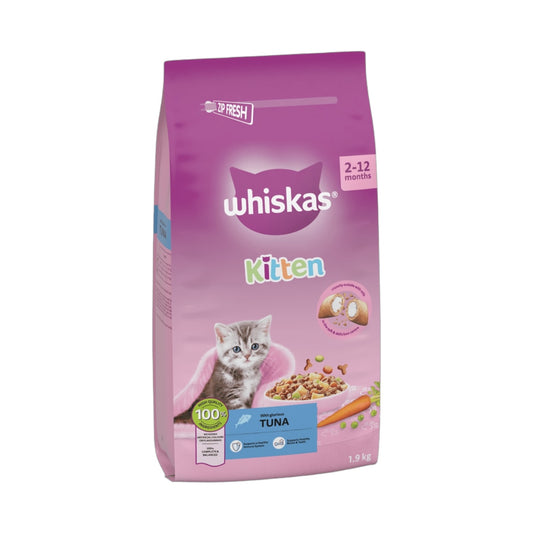 WHISKAS Cat Dry with Chicken Kitten 2-12 Months 1.9kg