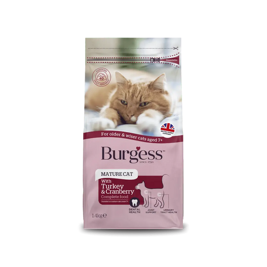 Burgess Mature Cat Turkey & Cranberry 1.5kg