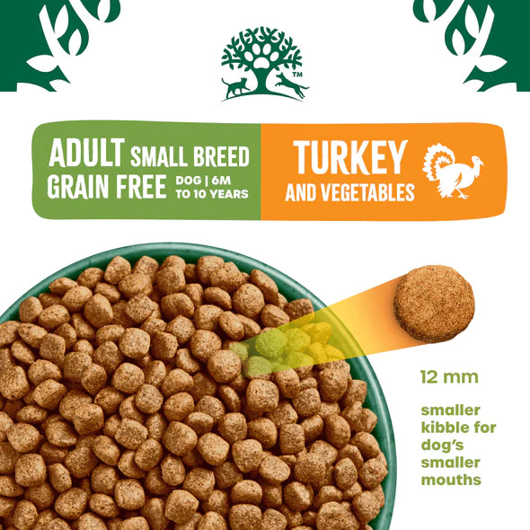 James Wellbeloved Adult Small Breed Grain Free Turkey & Vegetables 1.5kg