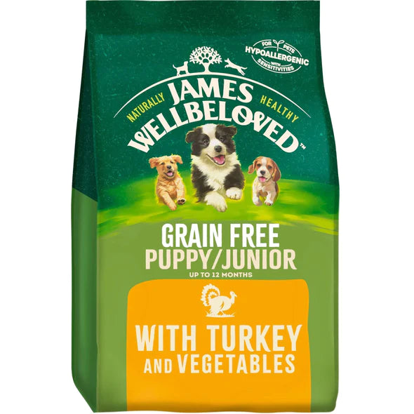 James Wellbeloved Puppy / Junior Grain Free Turkey & Vegetables 1.5kg