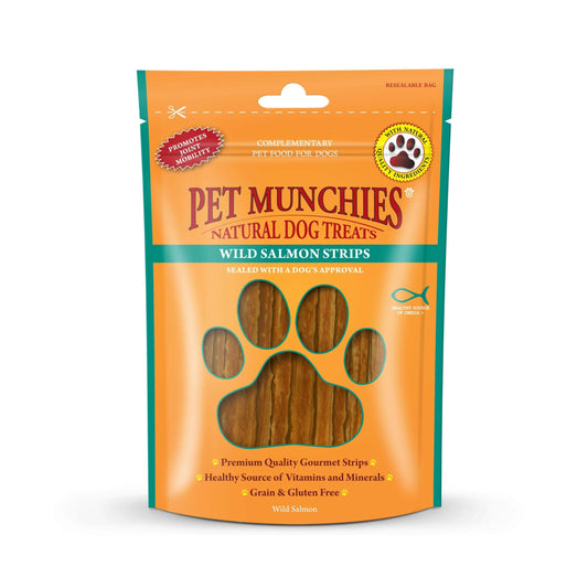 Pet Munchies Wild Salmon Strips 80g