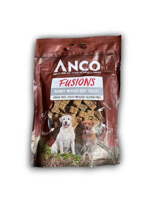 ANCO Fusions Rabbit Infused Beef Treats 100g