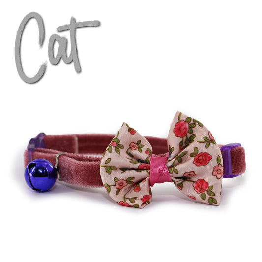 Ancol Cat Collar Vintage Pink Bow