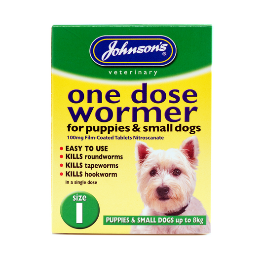Johnson's One Dose Wormer Puppies & Small Dogs
